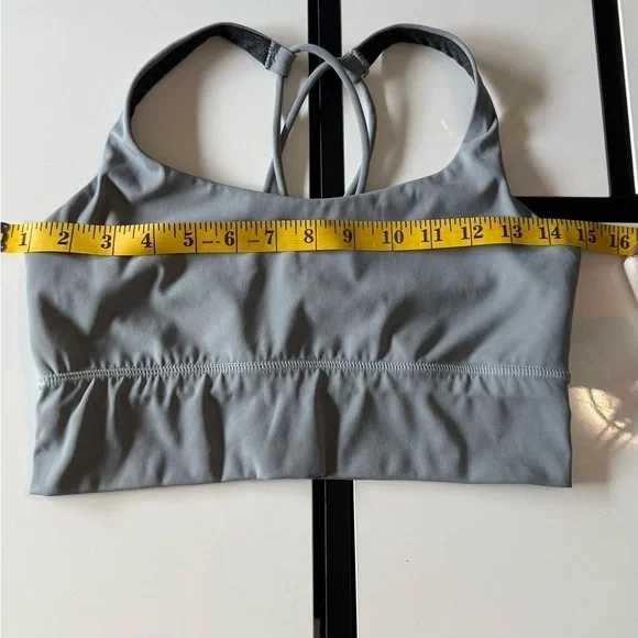 Two-Piece Gray Activewear Set | High-Waisted Leggings & Sports Bra like new - Picture 11 of 14